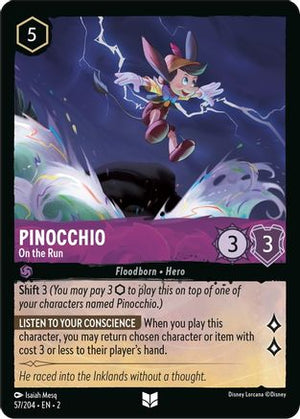 Pinocchio - On the Run (57/204) - Rise of the Floodborn Cold Foil