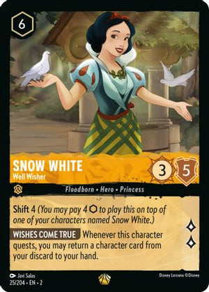 Snow White - Well Wisher (25/204) - Rise of the Floodborn Cold Foil