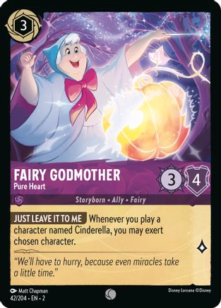 Fairy Godmother - Pure Heart (42/204) - Rise of the Floodborn Cold Foil - Poke-Collect