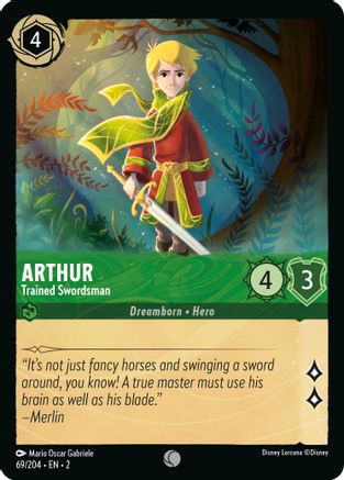 Arthur - Trained Swordsman (69/204) - Rise of the Floodborn Cold Foil