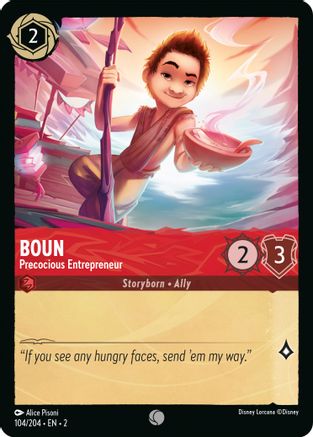 Boun - Precocious Entrepreneur (104/204) - Rise of the Floodborn Cold Foil - Poke-Collect