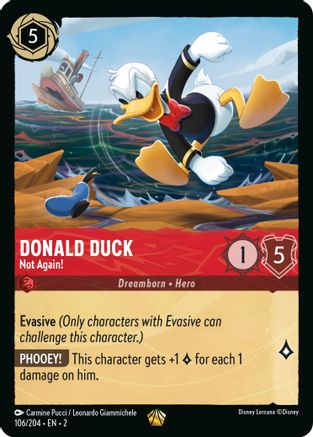 Donald Duck - Not Again! (106/204) - Rise of the Floodborn Cold Foil