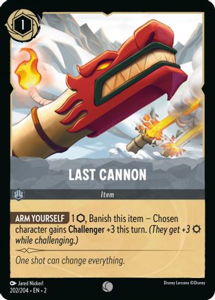 Last Cannon (202/204) - Rise of the Floodborn Cold Foil