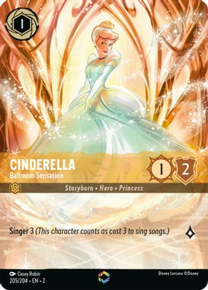 Cinderella - Ballroom Sensation (Enchanted) (205/204) - Rise of the Floodborn Holofoil