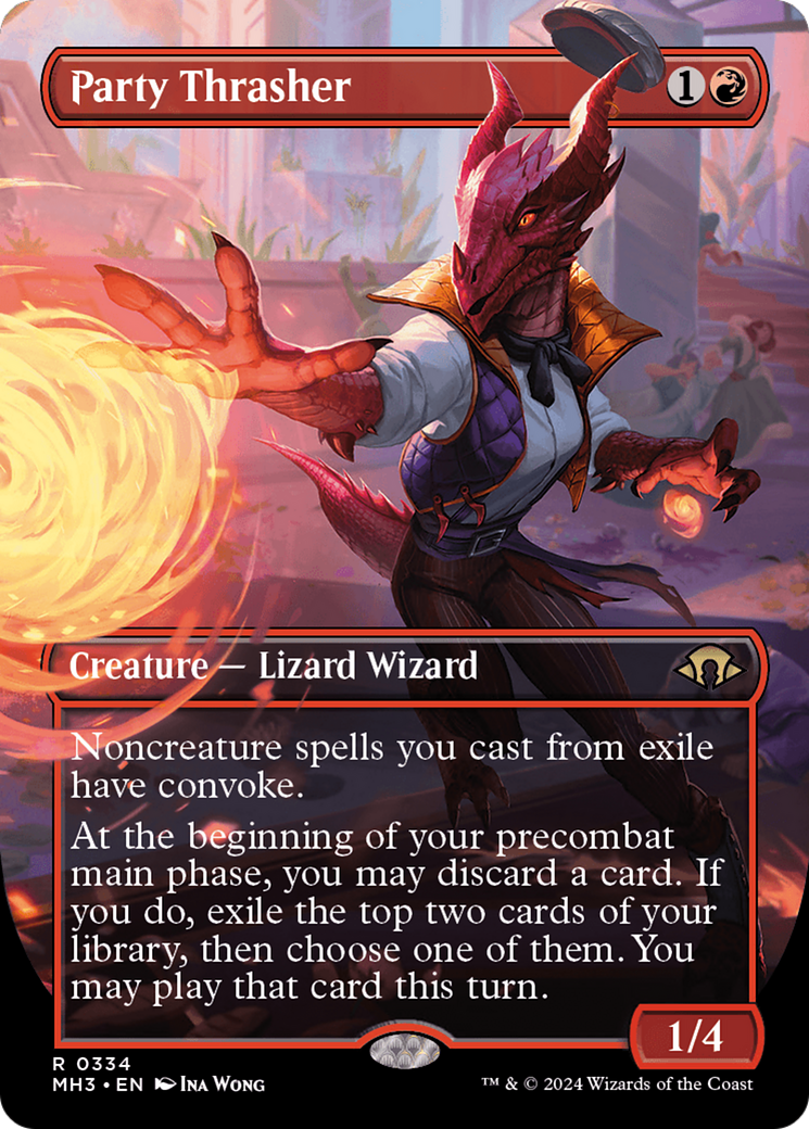Party Thrasher (Borderless) (MH3-334) - Modern Horizons 3 (Borderless) - Poke-Collect