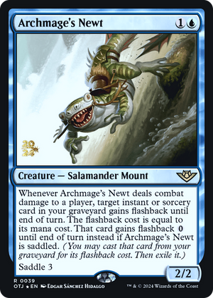 Archmage's Newt (PRE-039) - Outlaws of Thunder Junction Promos Foil - Poke-Collect