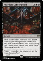 Heartless Conscription (OTC-021) - Outlaws of Thunder Junction Commander - Poke-Collect