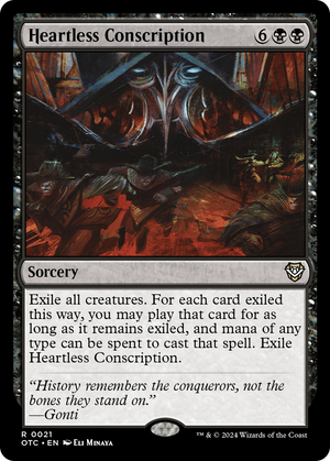 Heartless Conscription (OTC-021) - Outlaws of Thunder Junction Commander - Poke-Collect