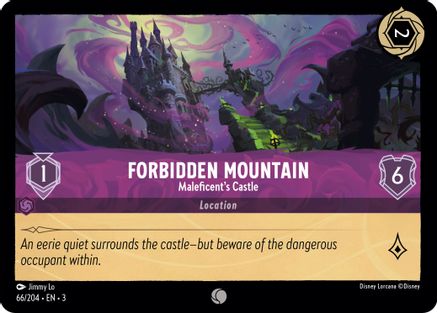 Forbidden Mountain - Maleficent's Castle (66/204) - Into the Inklands Cold Foil