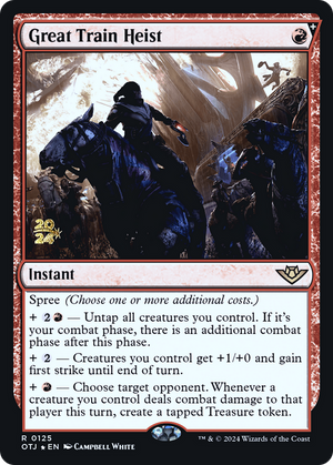Great Train Heist (PRE-125) - Outlaws of Thunder Junction Promos Foil - Poke-Collect