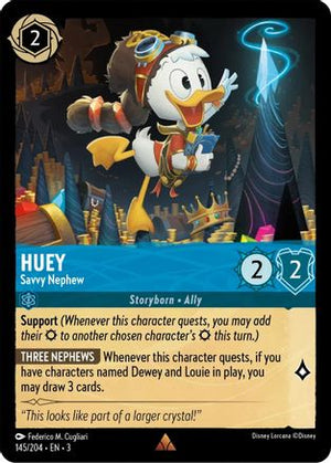 Huey - Savvy Nephew (145/204) - Into the Inklands Cold Foil