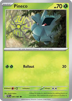 Pineco - 001/091 1 - SV Paldean Fates Reverse Holofoil - Poke-Collect