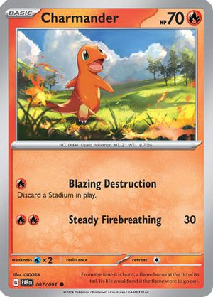 Charmander - 007/091 7 - SV Paldean Fates Reverse Holofoil - Poke-Collect