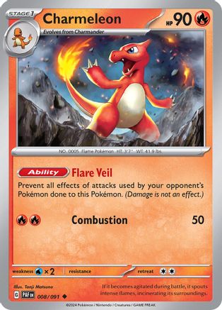 Charmeleon - 008/091 8 - SV Paldean Fates - Poke-Collect
