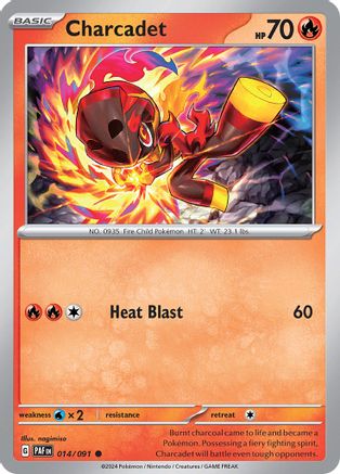 Charcadet - 014/091 14 - SV Paldean Fates Reverse Holofoil - Poke-Collect