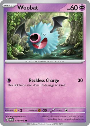 Woobat 32 - SV Paldean Fates - Poke-Collect
