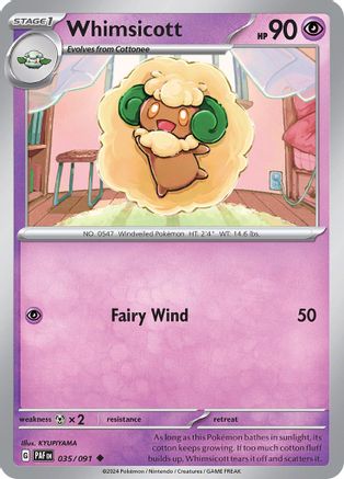Whimsicott 35 - SV Paldean Fates - Poke-Collect
