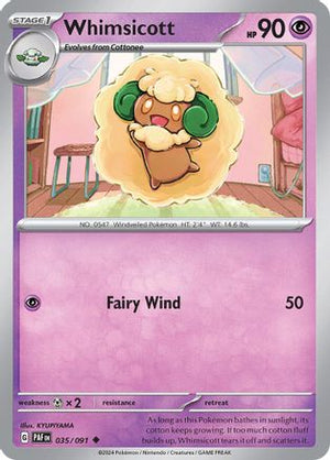 Whimsicott 35 - SV Paldean Fates - Poke-Collect