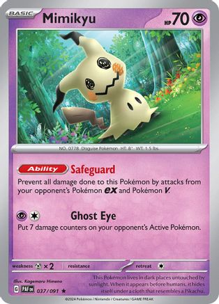 Mimikyu - 037/091 37 - SV Paldean Fates Holofoil - Poke-Collect