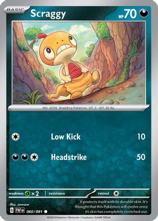 Scraggy 60 - SV Paldean Fates - Poke-Collect