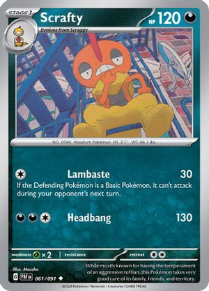 Scrafty 61 - SV Paldean Fates - Poke-Collect