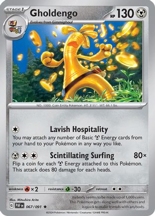 Gholdengo 67 - SV Paldean Fates Holofoil - Poke-Collect