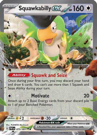 Squawkabilly ex 75 - SV Paldean Fates Holofoil - Poke-Collect