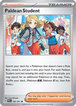 Paldean Student - 085/091 85 - SV Paldean Fates - Poke-Collect