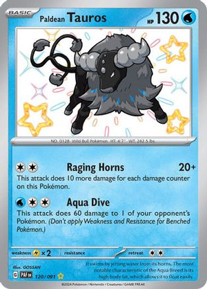 Paldean Tauros - 120/091 120 - SV Paldean Fates Holofoil - Poke-Collect