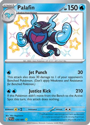 Palafin - 124/091 124 - SV Paldean Fates Holofoil - Poke-Collect