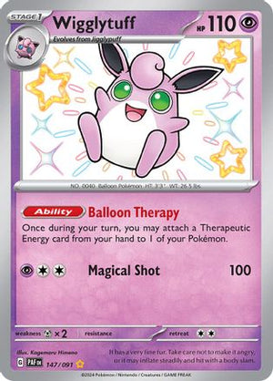 Wigglytuff 147 - SV Paldean Fates Holofoil - Poke-Collect