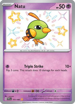 Natu - 151/091 151 - SV Paldean Fates Holofoil - Poke-Collect