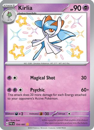Kirlia - 154/091 154 - SV Paldean Fates Holofoil - Poke-Collect