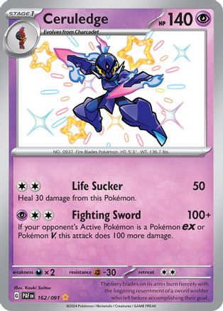 Ceruledge - 162/091 162 - SV Paldean Fates Holofoil - Poke-Collect