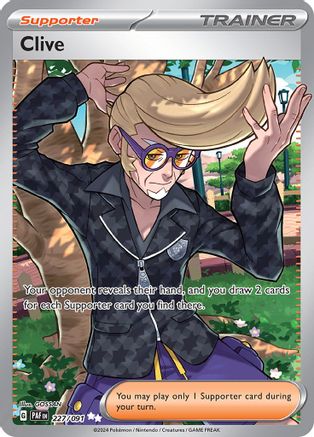 Clive - 227/091 227 - SV Paldean Fates Holofoil - Poke-Collect