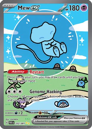 Mew ex - 232/091 232 - SV Paldean Fates Holofoil - Poke-Collect