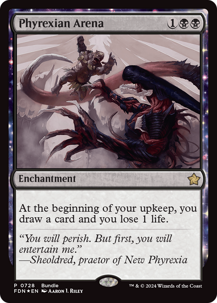 Phyrexian Arena (FDN-728) - Foundations: (enchantment) Foil - Poke-Collect