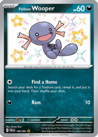 Paldean Wooper - 180/091 180 - SV Paldean Fates Holofoil - Poke-Collect