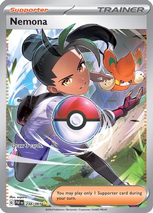 Nemona - 238/091 238 - SV Paldean Fates Holofoil - Poke-Collect