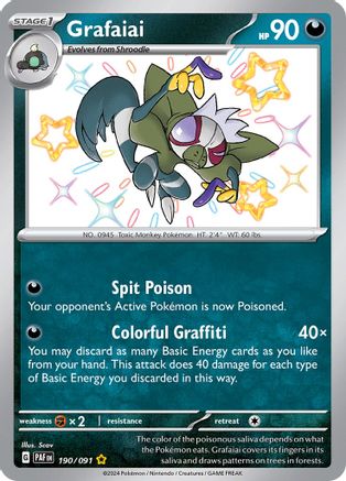 Grafaiai 190 - SV Paldean Fates Holofoil - Poke-Collect