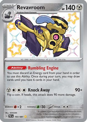 Revavroom - 193/091 193 - SV Paldean Fates Holofoil - Poke-Collect