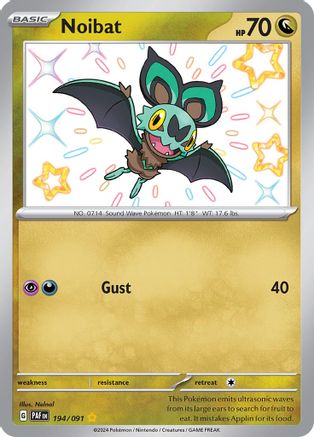 Noibat - 194/091 194 - SV Paldean Fates Holofoil - Poke-Collect