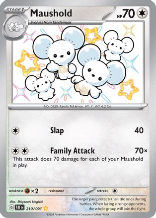 Maushold - 210/091 210 - SV Paldean Fates Holofoil - Poke-Collect