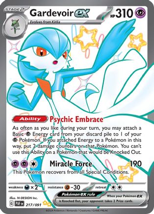 Gardevoir ex - 217/091 217 - SV Paldean Fates Holofoil - Poke-Collect