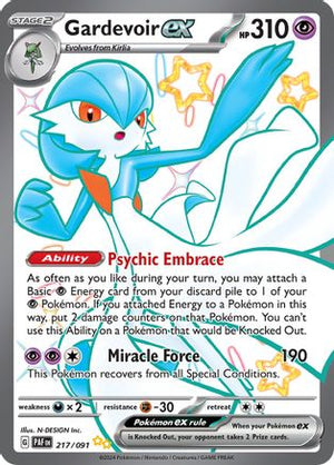 Gardevoir ex - 217/091 217 - SV Paldean Fates Holofoil - Poke-Collect