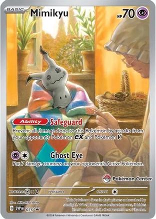 Mimikyu - 075 (Pokemon Center Exclusive) 75 - SV Scarlet & Violet Promo Cards Holofoil - Poke-Collect