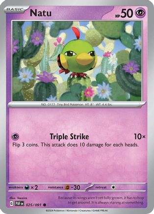 Natu - 025/091 25 - SV Paldean Fates - Poke-Collect