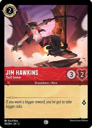 Jim Hawkins - Thrill Seeker (110/204) - Into the Inklands Cold Foil