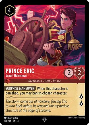 Prince Eric - Expert Helmsman (121/204) - Into the Inklands Cold Foil