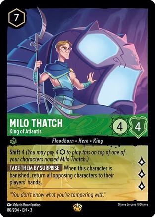 Milo Thatch - King of Atlantis (80/204) - Into the Inklands - Poke-Collect
